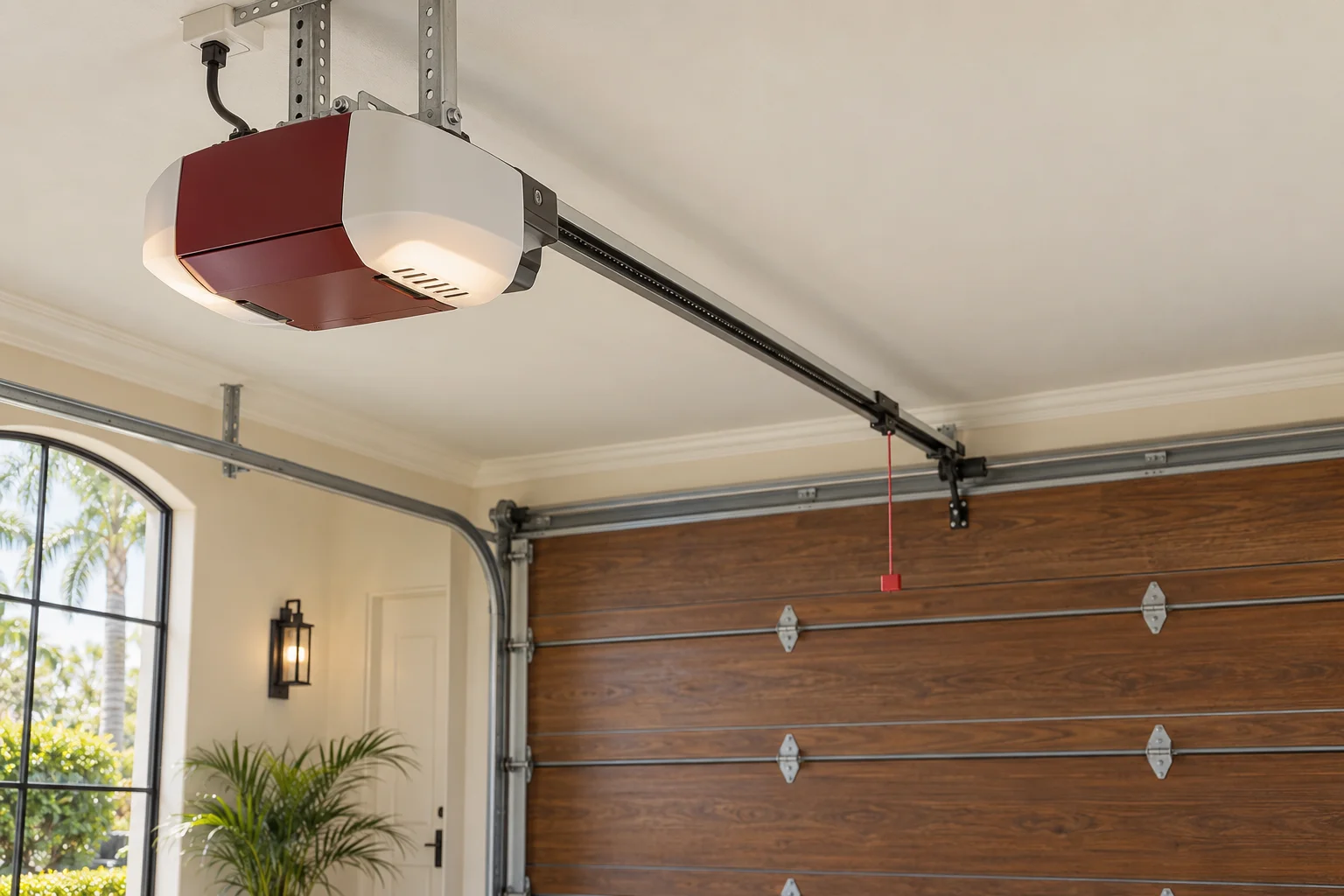 Garage door design and equipment illustration